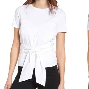 🖤🖤Trouve poplin mix tie top
